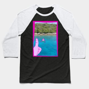 Thumbs up for the swimming monster! Baseball T-Shirt